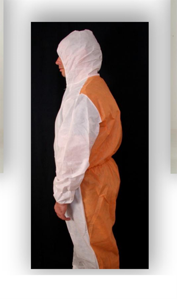 (NY) 43 st. Skyddsdräkter, Indutex Poligard. Totalt ord. pris inkl. moms: ca 3400 kr