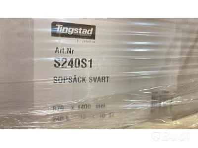 Sopsäckar 240 L, Tingstad, 60 rullar. Totalt ord. pris inkl. moms: ca 3600 kr