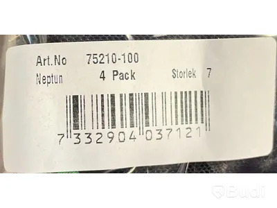 35 st. 4-pack Arbetshandskar Hestra Job Neptun, svart/grå stl 7, Totalt ord. pris inkl. moms: ca 21.000 kr