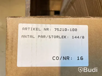 144 par Arbetshandskar Hestra Job Neptun, svart/grå stl 8, Totalt ord. pris inkl. moms: ca 21.600 kr