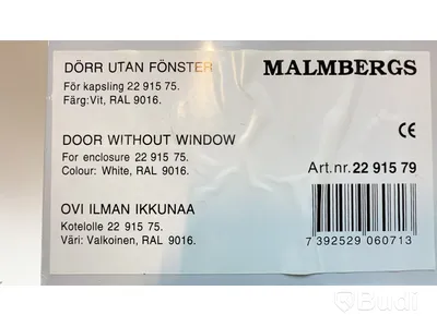 Parti med 11 st. dörrar utan fönster, för normkapsling, Malmbergs.