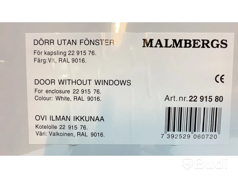 Parti med 14 st. dörrar utan fönster, för normkapsling, Malmbergs.