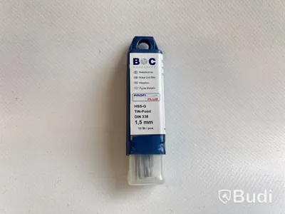 26 st. förpackningar med Metallborr, 1,5mm, Bohrcraft, Ord. pris inkl. moms: ca 2500 kr