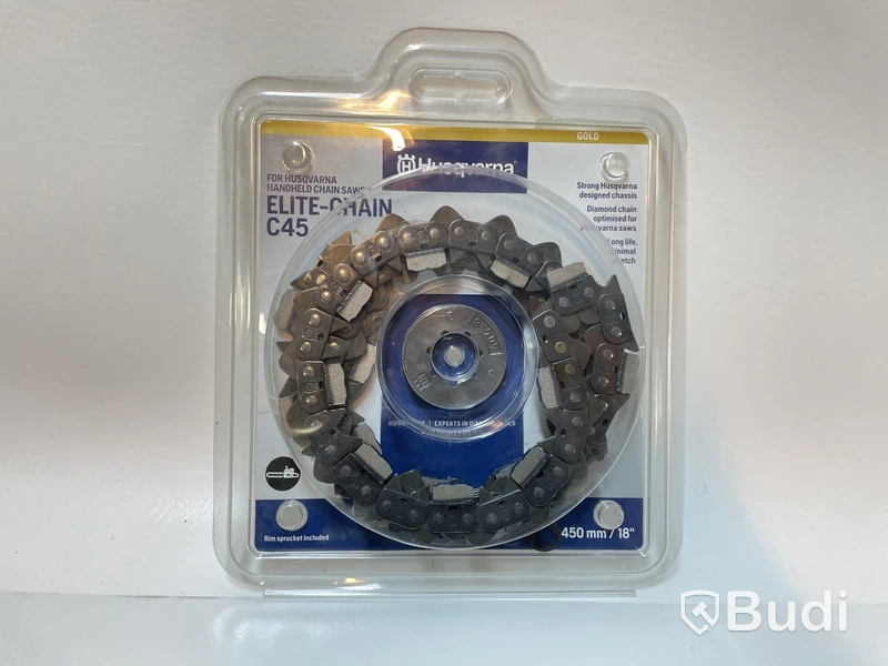Motorsågskedja Husqvarna Elite-Chain C45 18” samt 1st svärd, Husqvarna 14” Bar, Totalt ord. pris inkl. moms: ca 13500 kr