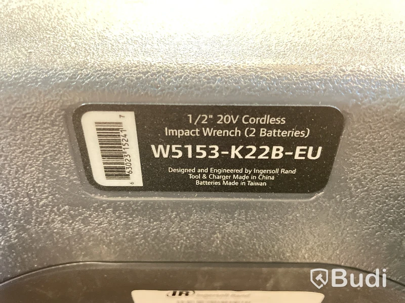 Batterimutterdragare 1/2” 20V.  Ingersoll Rand. Ord. pris inkl. moms: ca 9000 kr