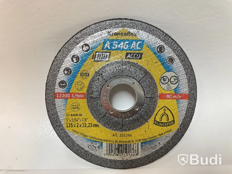 42 st. Slipskivor, A 546 AC ACCU Kronenflex, Klingspor, Ord. pris inkl. moms: ca 1000 kr