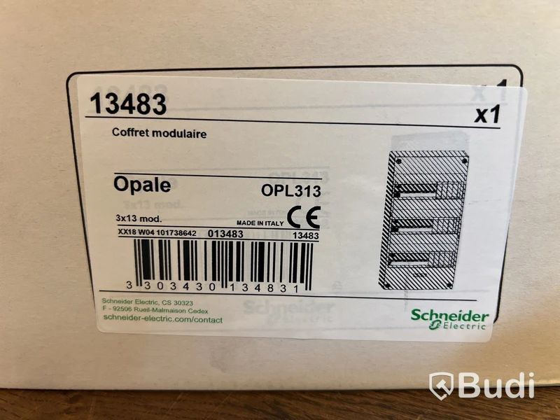 2 st. Kapsling Scneider Opale 3 RAD 13 MOD IP30 DIY, Totalt ord. pris inkl. moms: ca 1000 kr