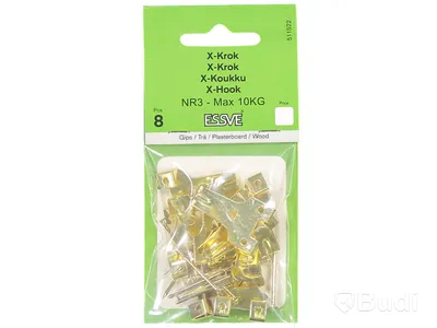 ca 35 st. Mässingkrok Essve 511522, Totalt ord. pris inkl. moms: ca 2450 kr