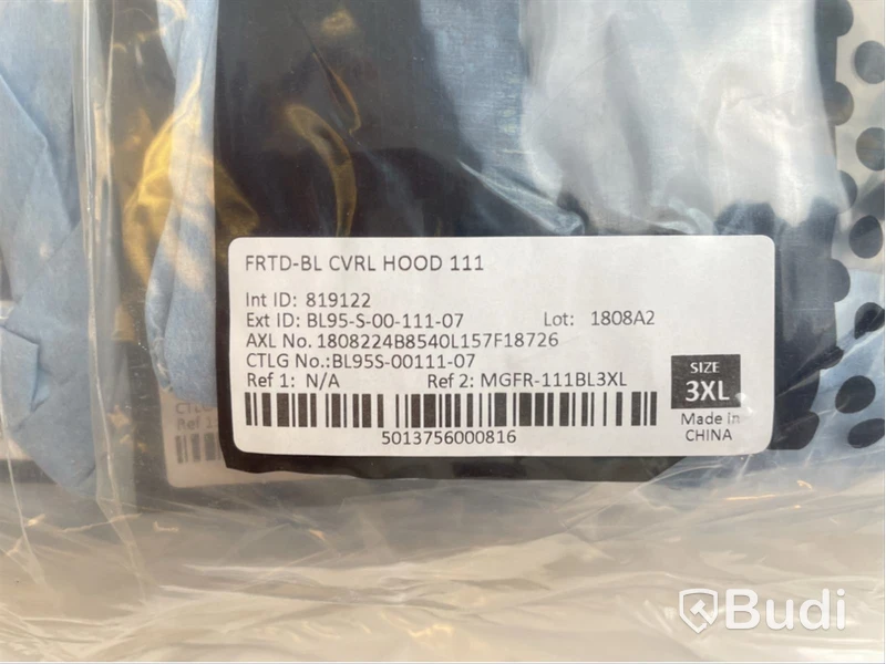 20 st. Skyddsoverall Microgard FRTD-BL CVRL HOOD 111, blå, stl. 3XL