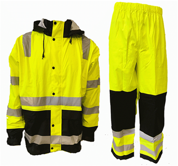 (NY) Varselset Abeko 521051 gul/svart stl. 2XL