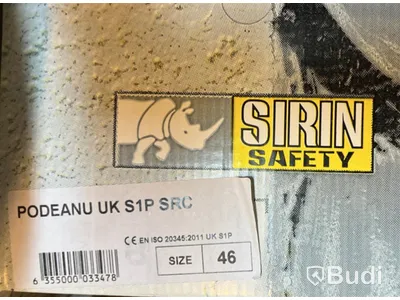Svetssko Sirin Safety Podeanu s1p, stl. 46 svart/blå