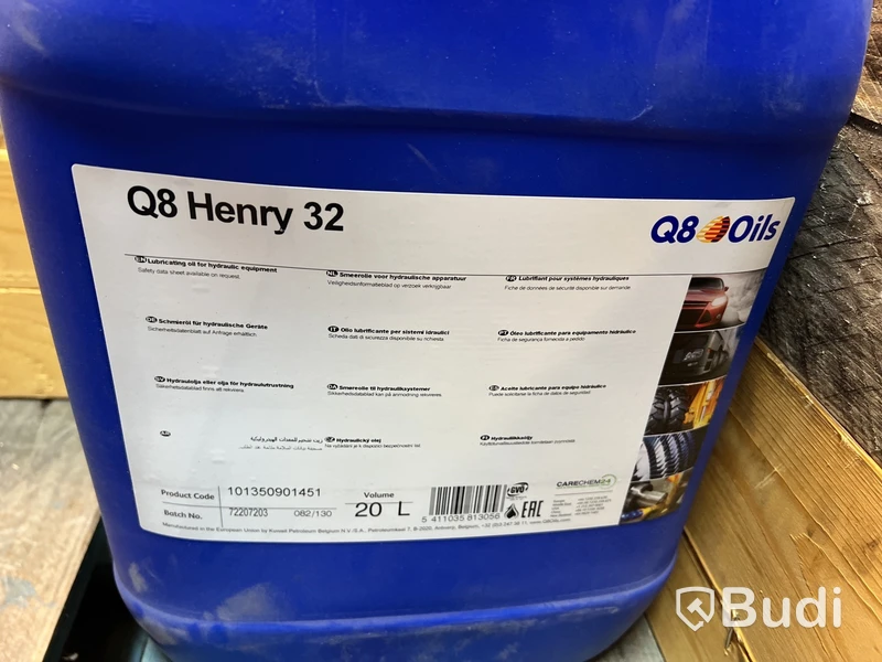 4 st. Hydraulolja Q8 Henry 32 Q8 Oils