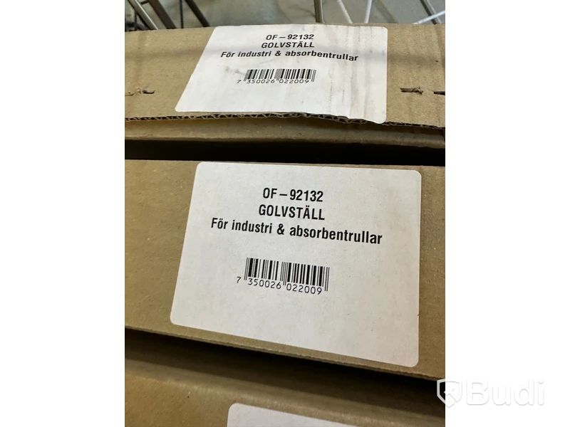 Golvställ för torkpapper och absorbentrullar