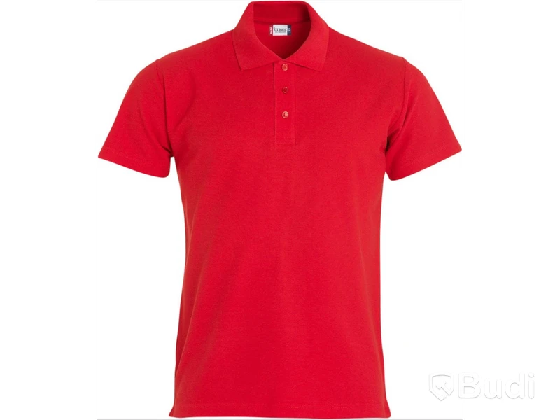 5 st. Piké basic polo Clique, stl. XS, röd