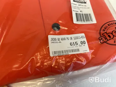 Regnjacka och regnbyxor Abeko, stl. XL, 123011 och 124011, orange