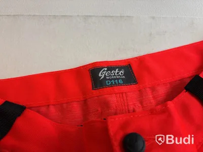 Hantverksbyxa Gesto Workwear, orange/svart, stl. D116