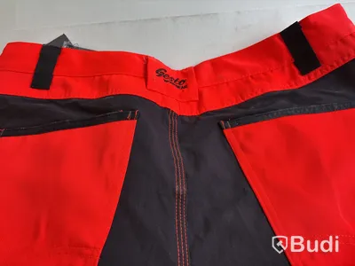 Hantverksbyxa Gesto Workwear, orange/svart, stl. D116