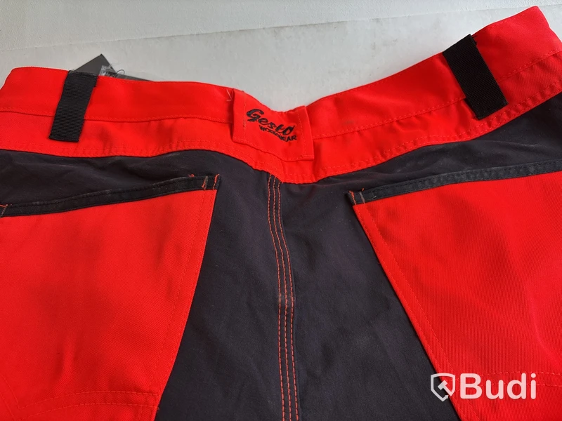 Hantverksbyxa Gesto Workwear, orange/svart, stl. D116