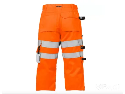 3 st. par Piratbyxor Fristads, orange/svart, stl. C52