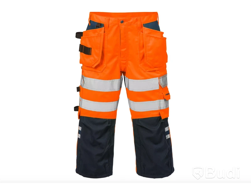 3 st. par Piratbyxor Fristads, orange/svart, stl. C52