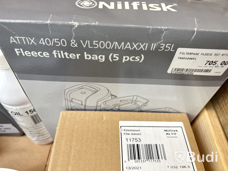 Parti med diverse Nilfiskprodukter