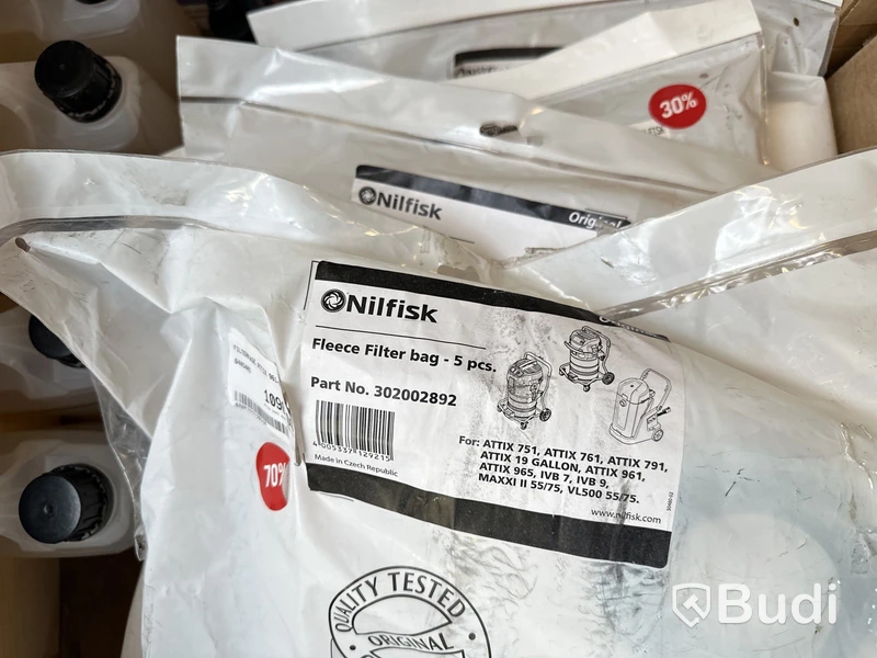 Parti med diverse Nilfiskprodukter