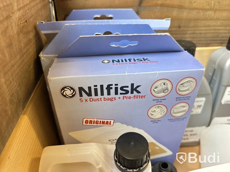 Parti med diverse Nilfiskprodukter