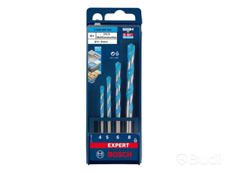 5 st. Borrset Bosch Expert, CYL-9 MultiConstruction ø 4-8mm