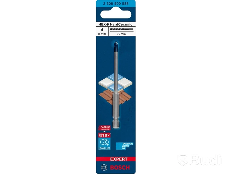 24 st. Borr, Bosch Expert, Hex-9 Hard ceramic, ø 4mm