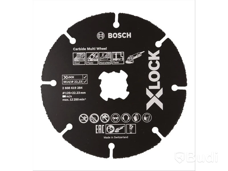 6 st. Kapskiva Bosch, Multiwheel HM 125X22,23X1,0 mm