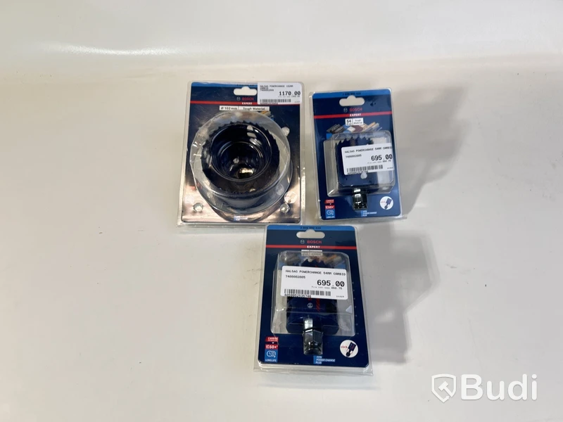 3 st. Hålsåg Bosch, Powerchange Carbid, 54 mm och 102 mm