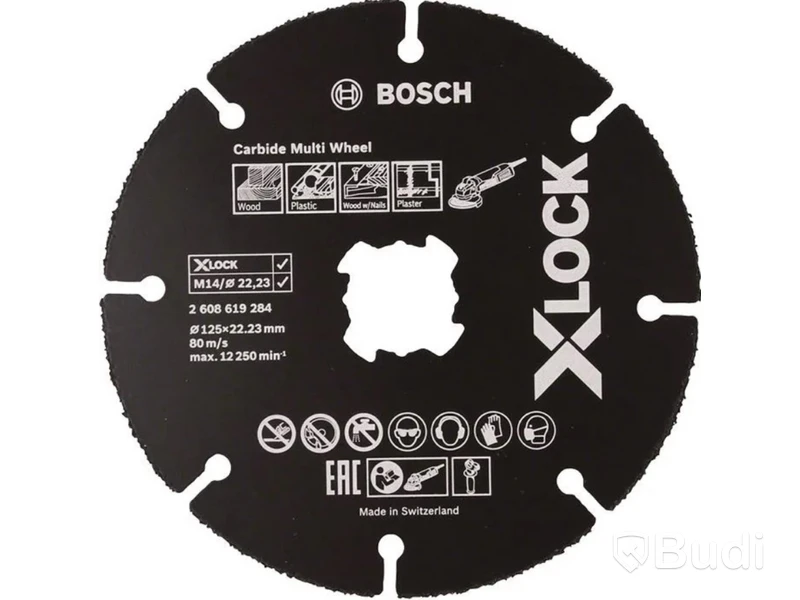 10 st. Kapskiva Multiwheel HM Bosch, 125x22,23 mm