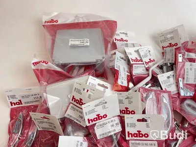 Parti med diverse produkter, olika märken men främst Habo