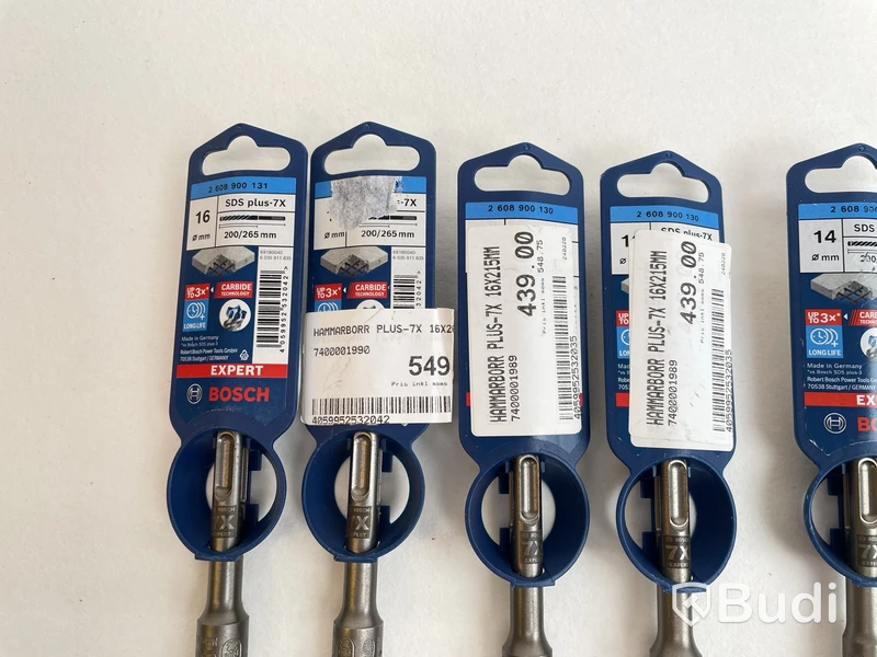 Parti med Hammarborr, Bosch, olika sorter