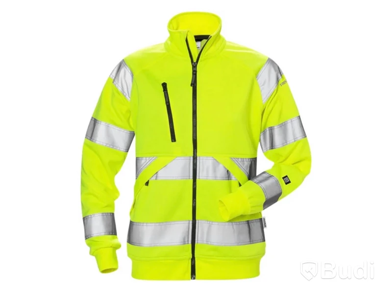 Sweatshirt-jacka Fristads, dam, stl. L, 7427 SHV Klass 3, varsel