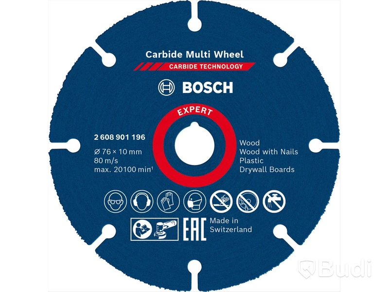 10 st. Kapskiva Multiwheel Bosch, 76X10 MM HM