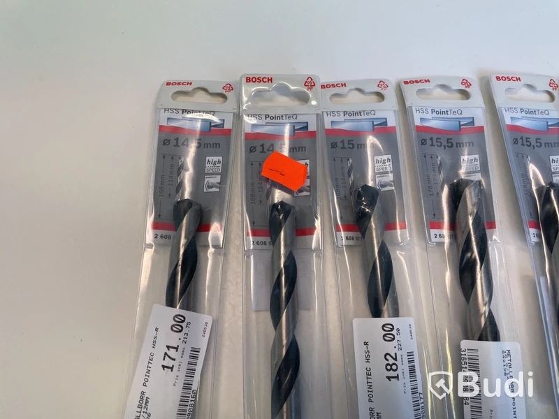 Parti med metallborr Bosch, olika modeller och storlekar