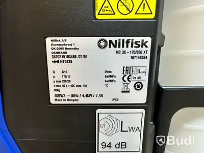 Högtryckstvätt Nilfisk, MC 3C-170/820 XT, inklusive roterande borste