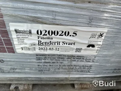 Benders takpannor, svarta 1,5 pall.