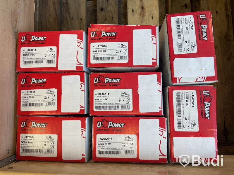 Parti med Skydds- och arbetsskor, U-power, 8 par, stl. 41