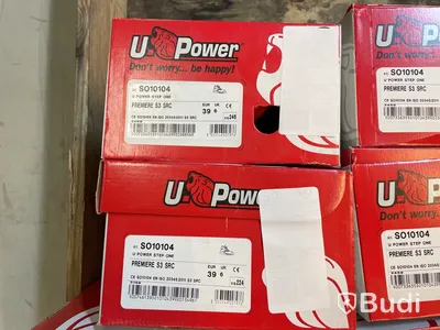 Parti med Skydds- och arbetsskor, U-power, 12 par, stl. 39