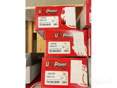 Parti med skydds- och arbetsskor, olika modeller och märken, 23 par, stl. 38
