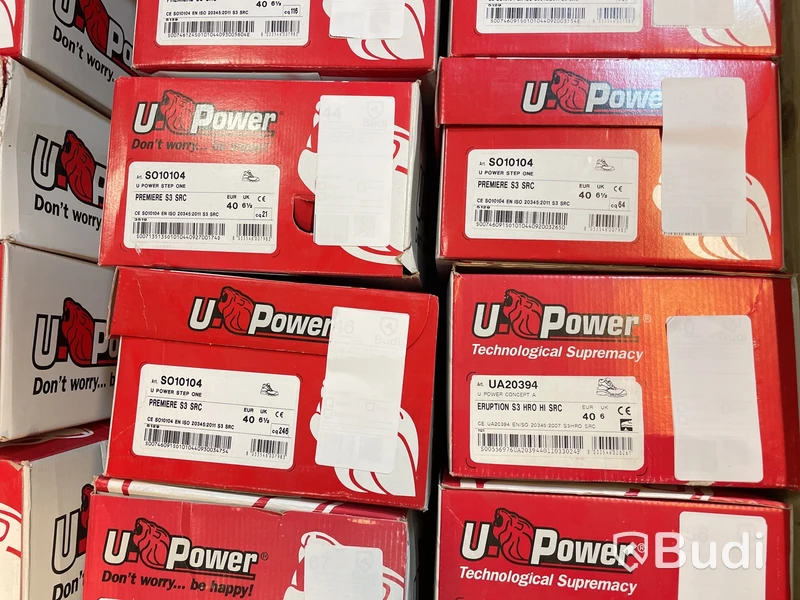 Parti med skyddsskor, U-power, olika modeller, 24 par, stl. 40