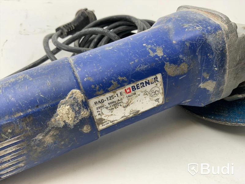 Vinkelslip, BERNER bag-125-1e