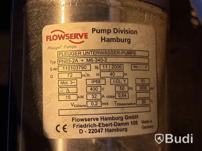 Undervattenspump för sprinklersystem Flowserve Pluegee