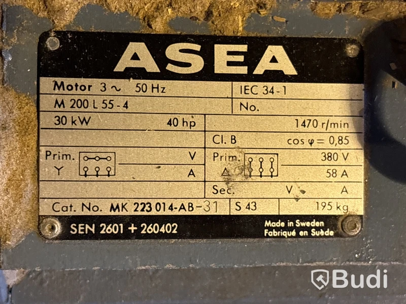 2 st elmotorer Asea 30 kW