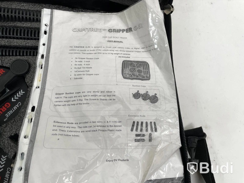 Cam-tree Griper sugproppskit för montering av kamera på t.ex. Fordon