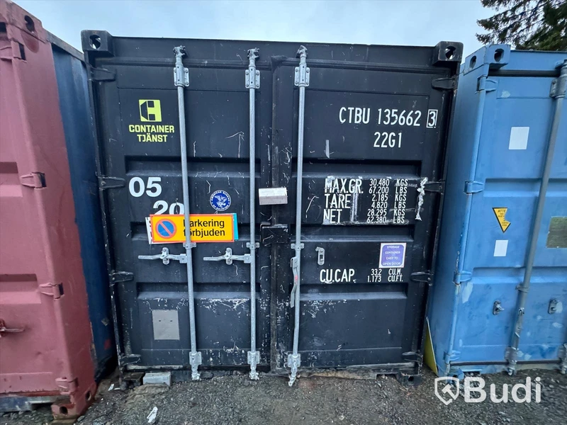 Container, 20 fot inklusive innehåll