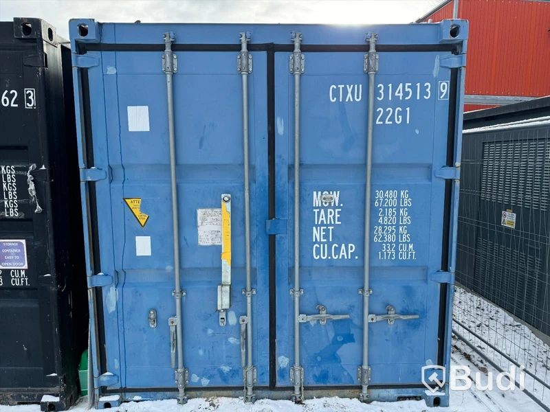 Container, 20 fot inklusive innehåll