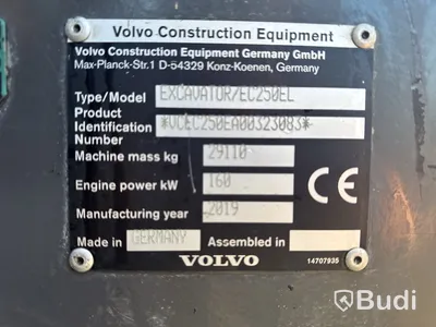 Bandgrävmaskin Volvo EC250EL 6415h -19